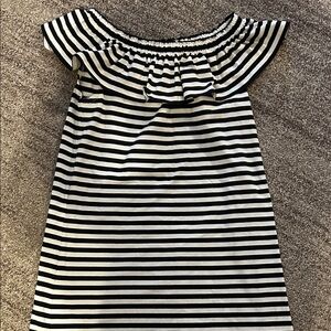 Kate Spade Black and White Striped Dress